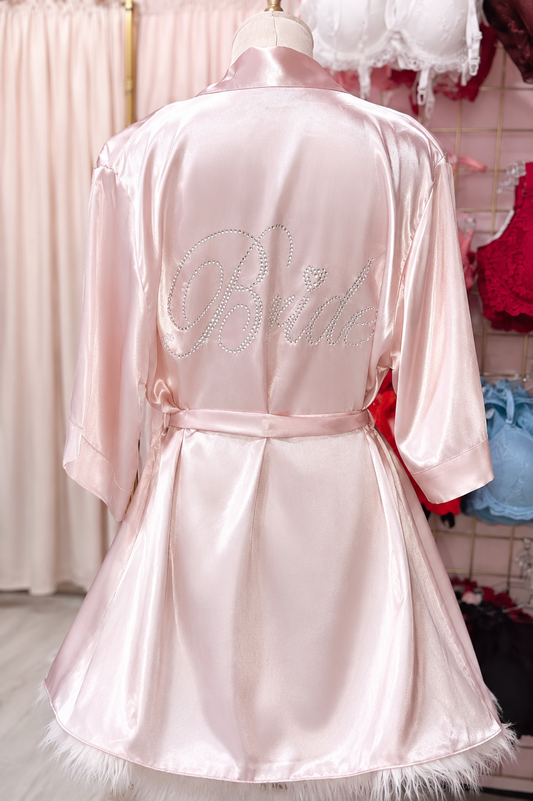 Blush Pink Bride Robe