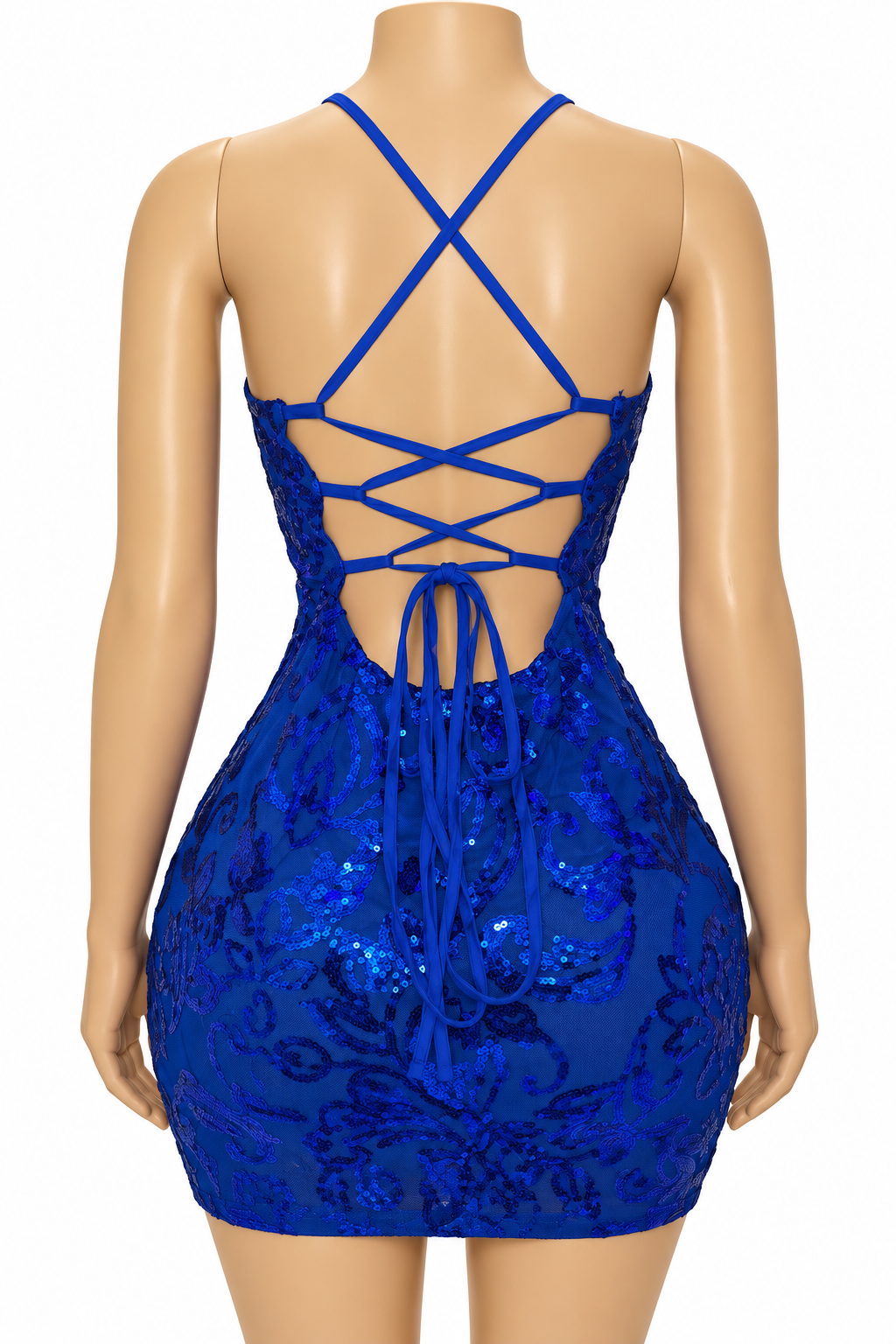 Milan Blue Mini Dress
