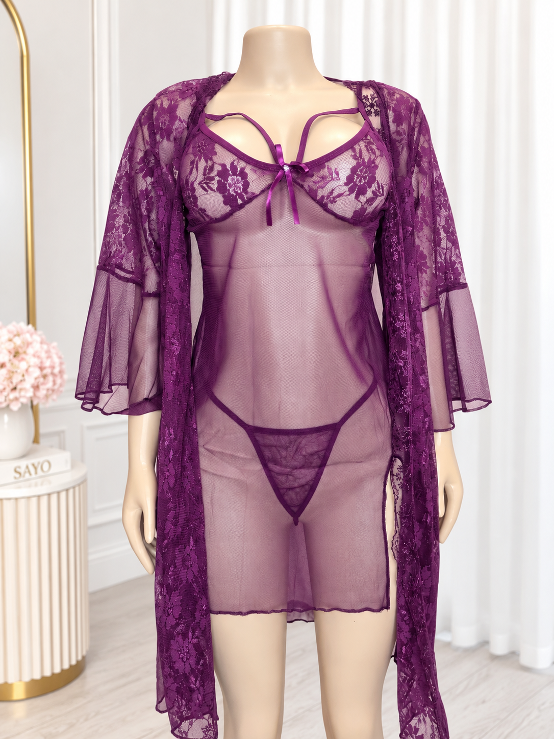Only for Tonight 3 piece Lace Set