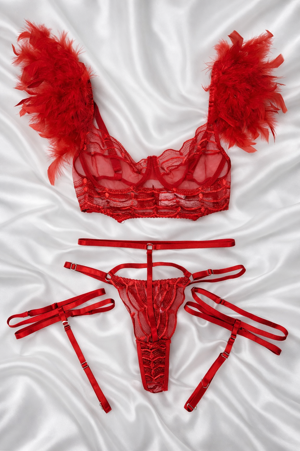 Red Angel Of Desire Set